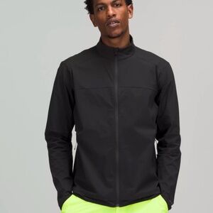 Lululemon Stretch Ventilated Running Jacket Size L Black M4AHIS $128